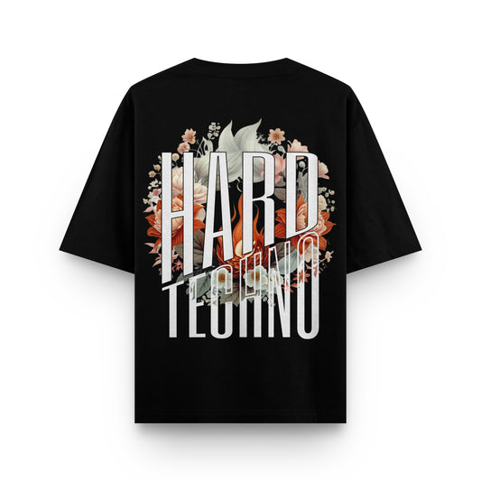 Hard Techno Flower - Oversize Shirt